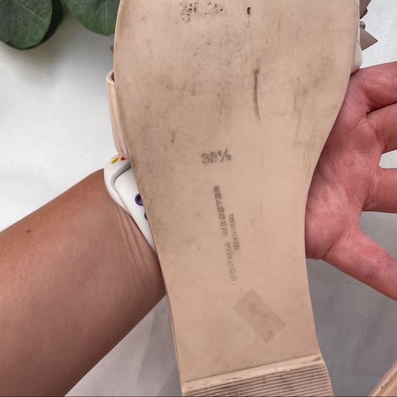 Sophia Webster Lilico Patent Floral Slide Sandal - Picture 5 of 10